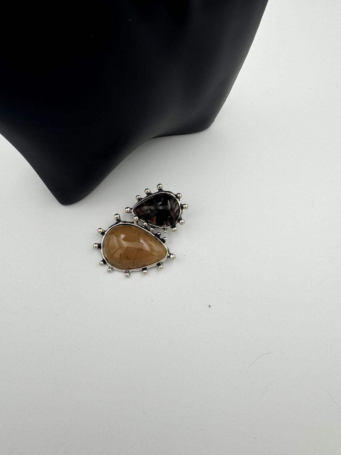 RESIN STONE COWBOY EARRINGS - Image 3