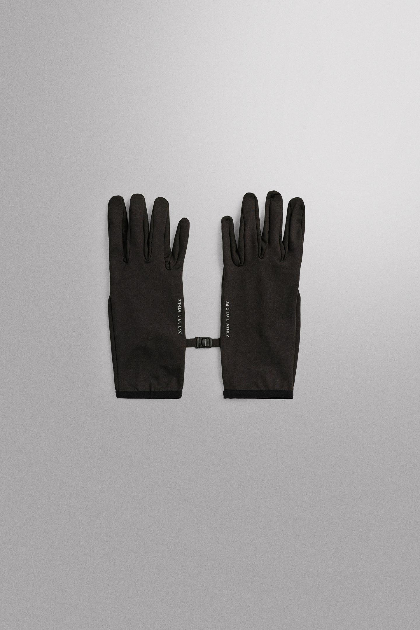 Мужские перчатки Zara Running, цвет: Чёрный