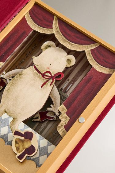 BOÎTE LIVRE MUSICALE SOURIS MARIONNETTISTE NOËL - Rouge de Zara - Image 3