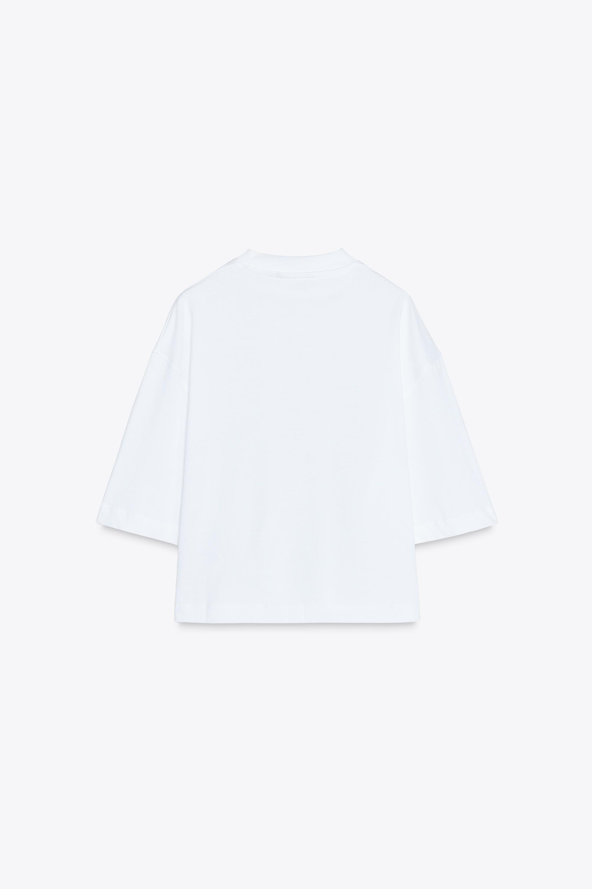 【ZARA】オーバーサイズTシャツ ホワイト | 5644/159/250 オーバーサイズTシャツ - ホワイト | ZARA Japan / 日本