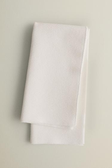 COARSE COTTON NAPKINS (PACK OF 2) - White by Zara