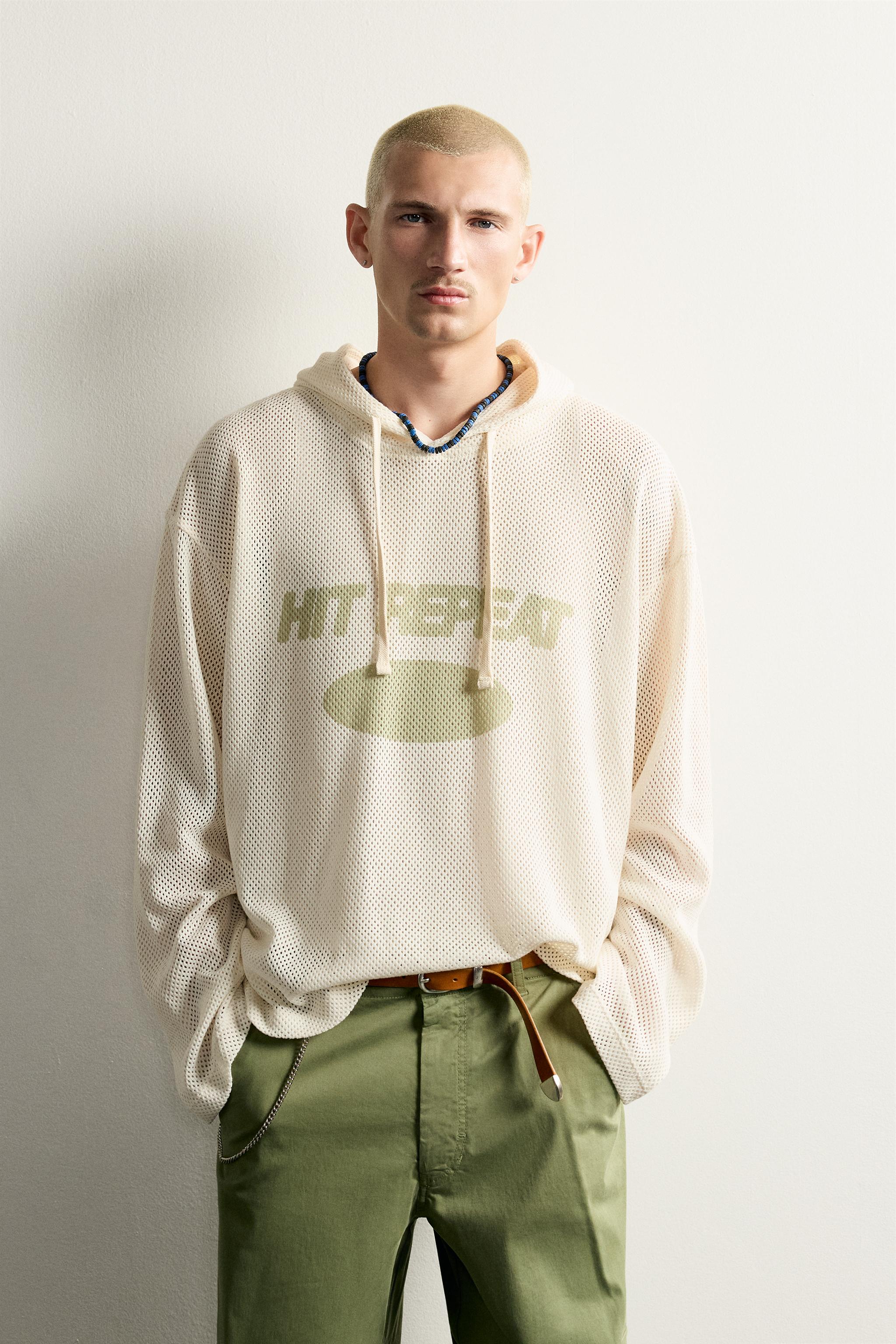 Zara RELAXED FIT KAPÜŞONLU SWEATSHIRT görsel 2