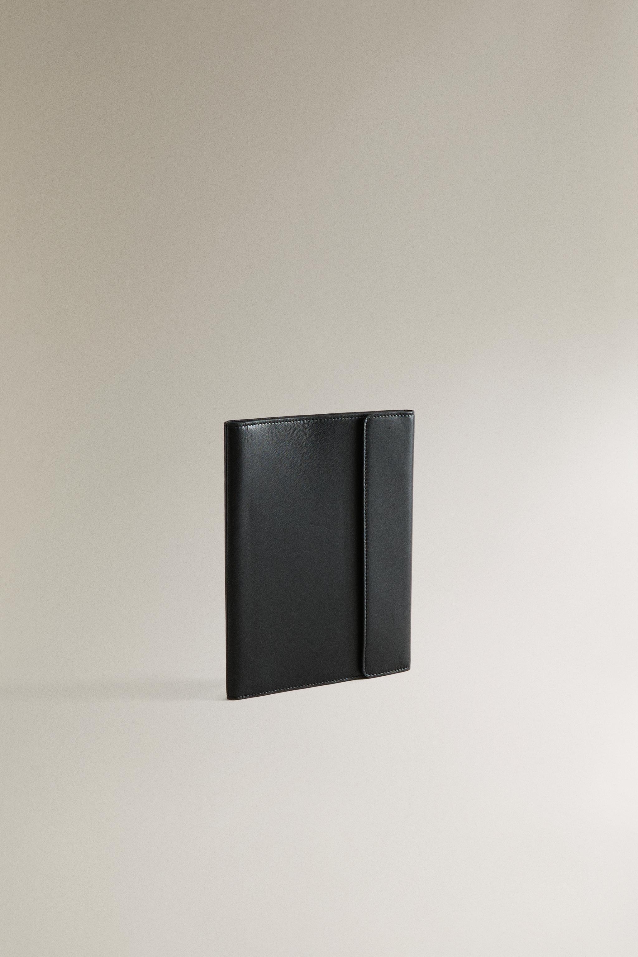 LEATHER DAILY PLANNER COVER — Navy Blue