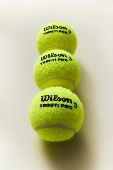 LOT TUBE BALLES DE TENNIS WILSON (LOT DE 3) - Jaune de Zara - Image 5