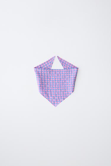 BANDANA À CARREAUX VICHY - Rose / Lilas de Zara