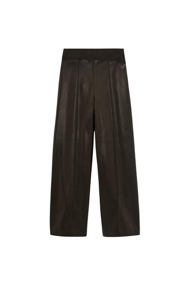 FAUX LEATHER CULOTTES