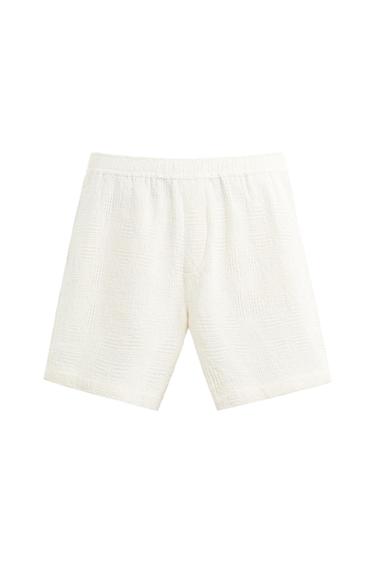 GEOMETRIC PRINT JACQUARD BERMUDA SHORTS