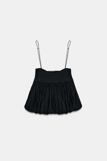 BALLOON TOP WITH STOPPERS - Black by Zara - Image 2