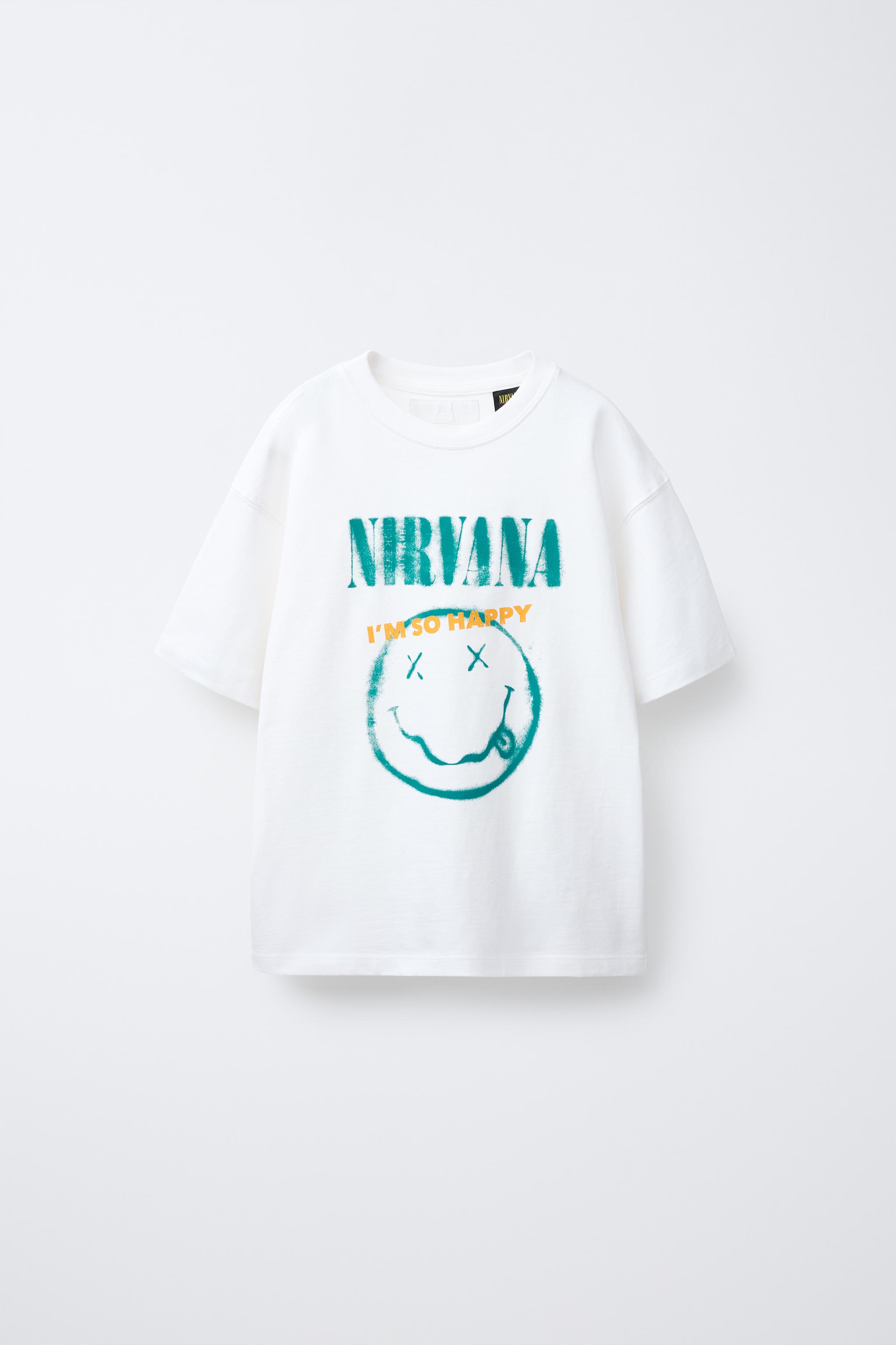 美品 人気 ZARA ✖️ Nirvanaコラボ加工Tシャツ - メルカリ