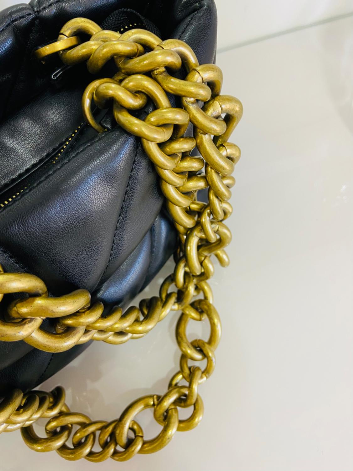 QUILTED CITY BAG WITH CHAIN STRAP - Image 5