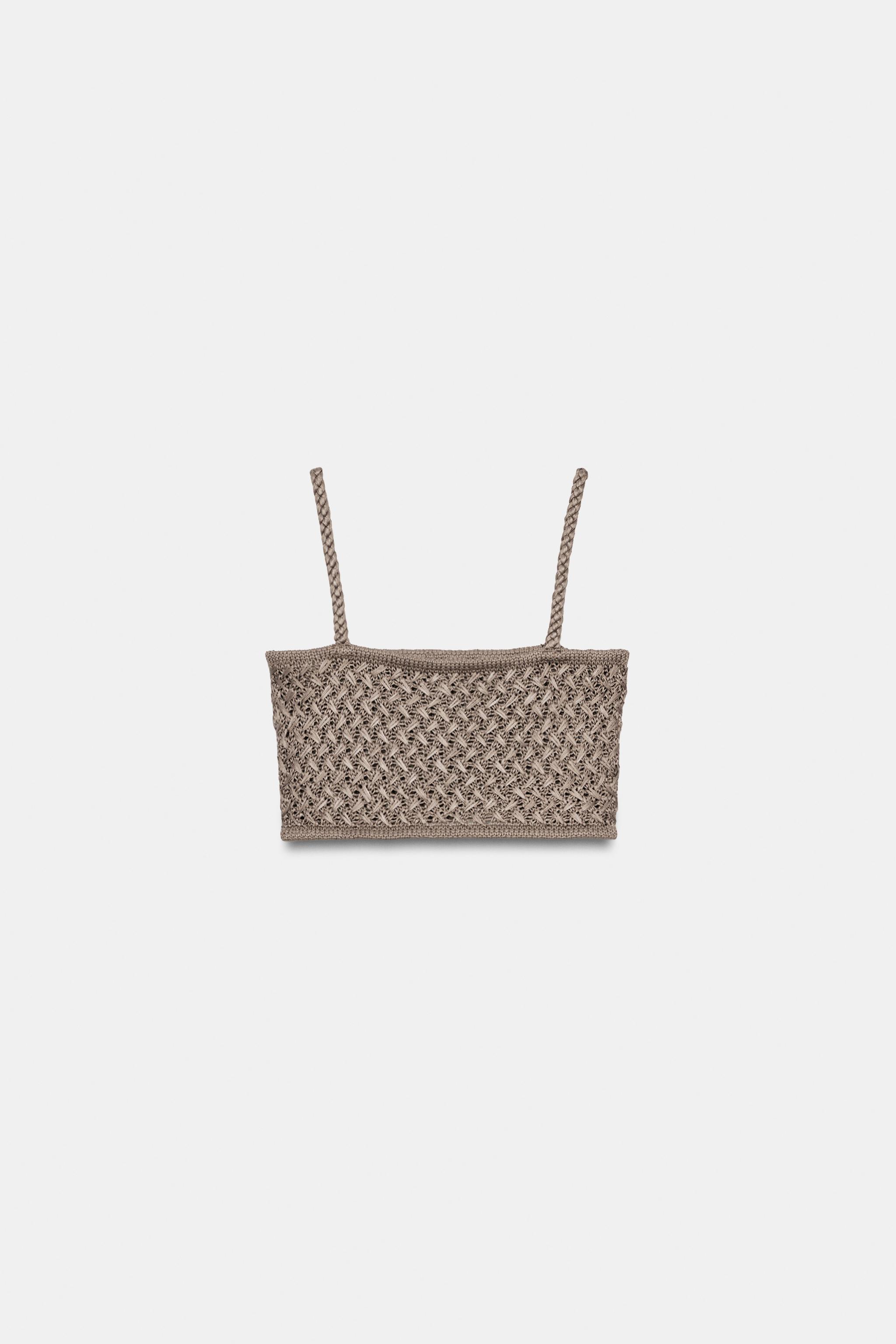 Женские свитеры Zara CROPPED CABLE KNIT TOP — фото 4