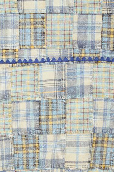 RELAXED FIT PATCHWORK CHECK JACKET - Multicoloured by Zara - Image 5