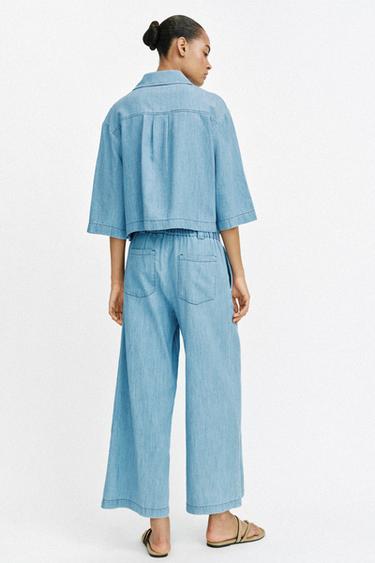 FLOWING CULOTTES - Blue by Zara - Image 4