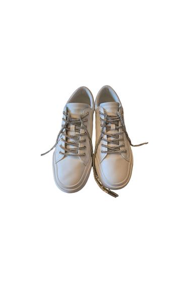 SNEAKERS WITH RHINESTONE LACES