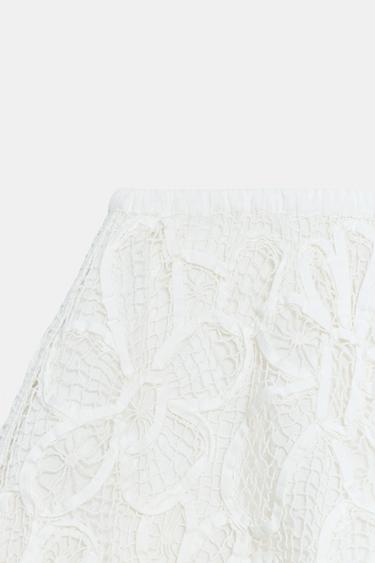 SHORT BRODÉ ZW COLLECTION - Blanc cassé de Zara - Image 7
