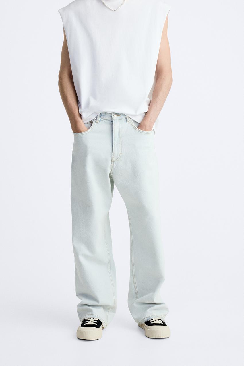 BAGGY FIT デニムパンツ - スカイブルー | ZARA Japan / 日本