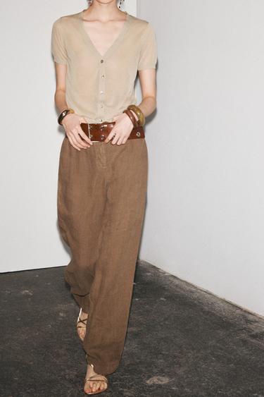 TOP EN MAILLE EXTRAFINE - Sable de Zara - Image 4
