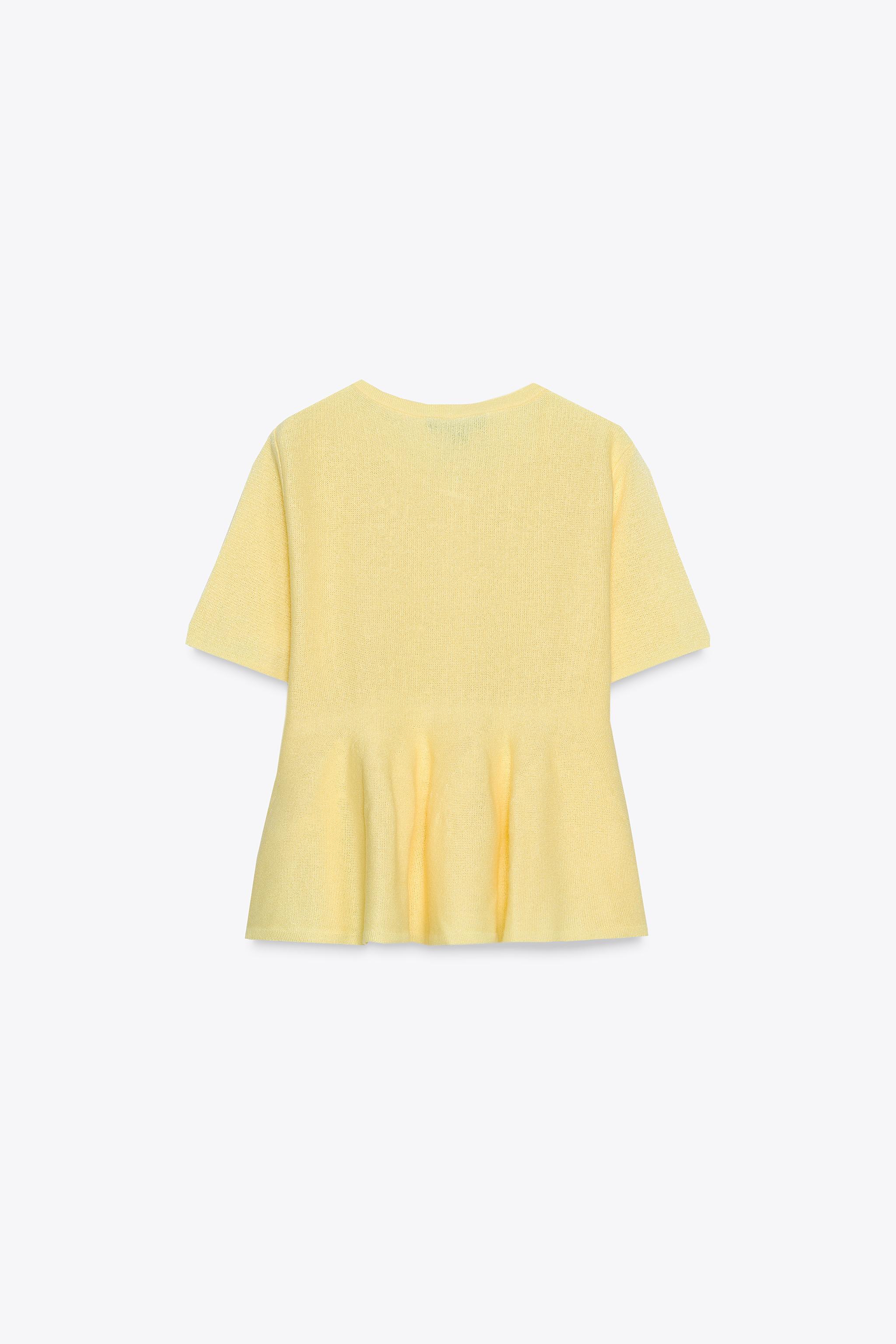 GILET EN MAILLE PEPLUM