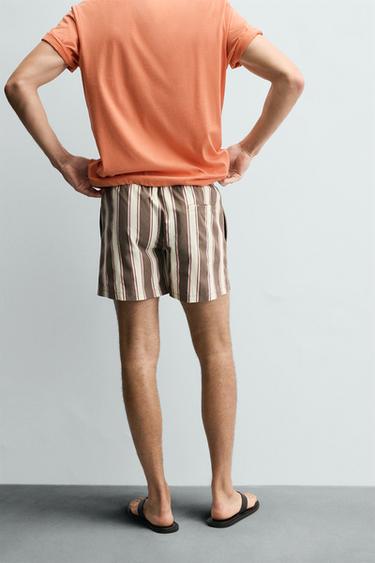 STRIPED MID-LENGTH SWIMMING TRUNKS - various by Zara - Image 2
