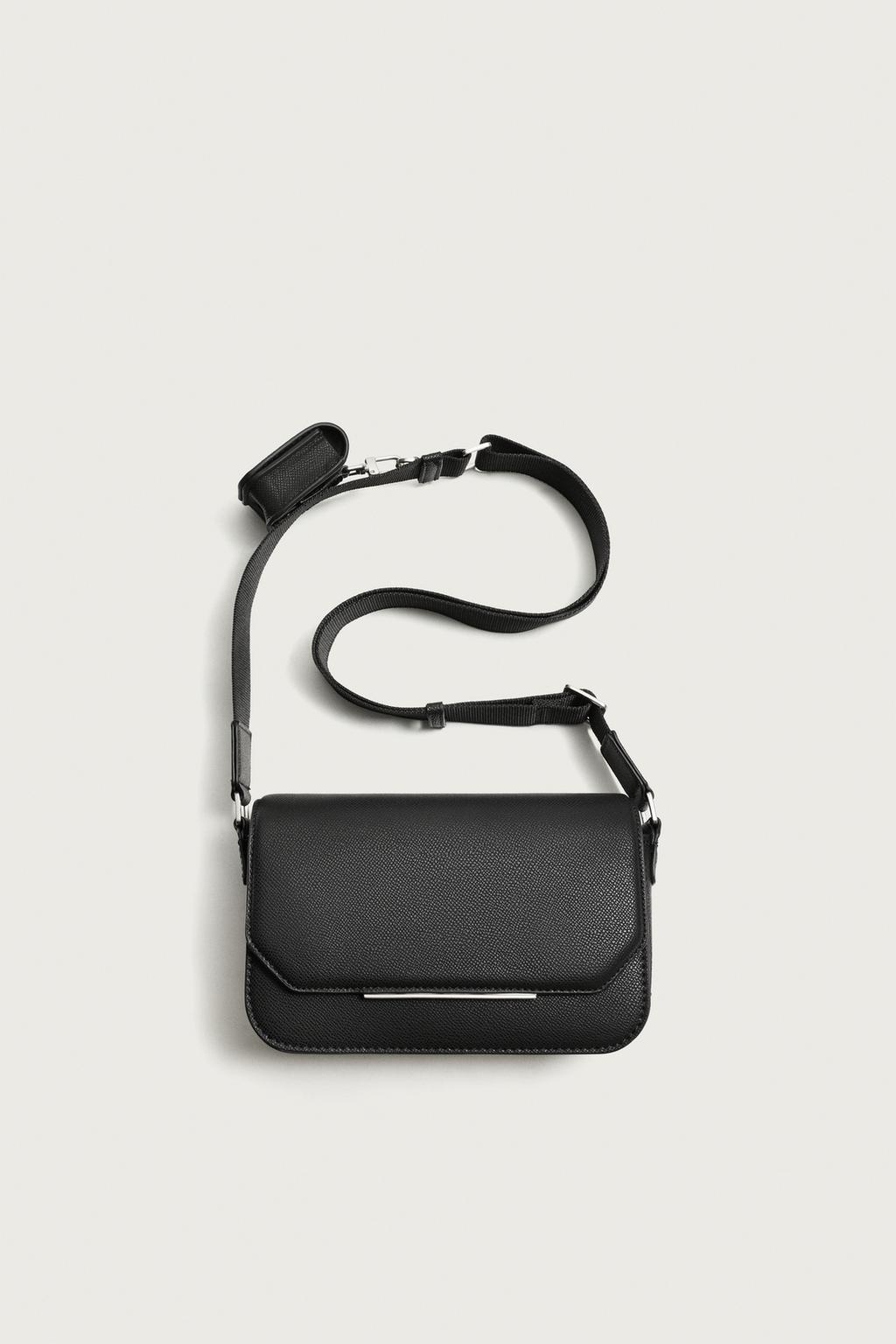 Textured Crossbody Bag — Men's