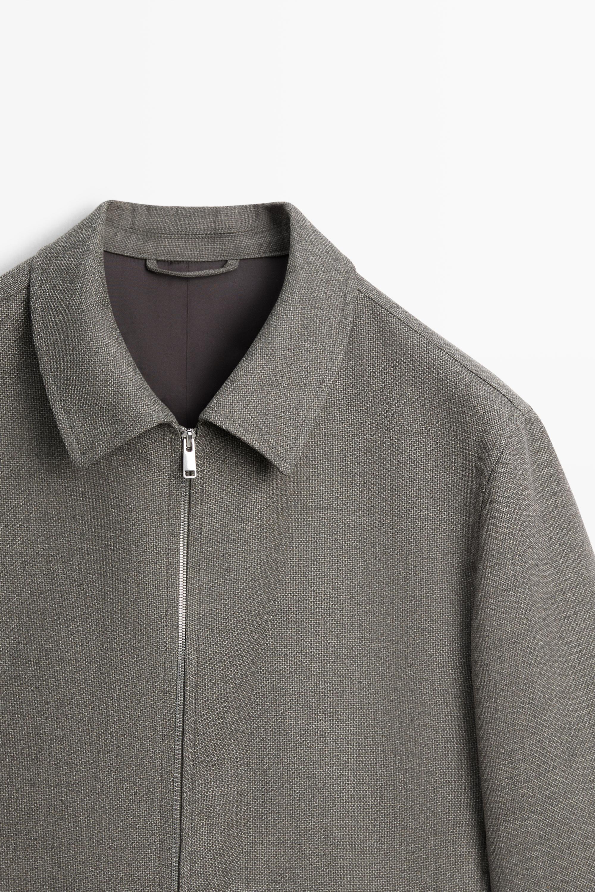 Blouson structuré 100 % laine