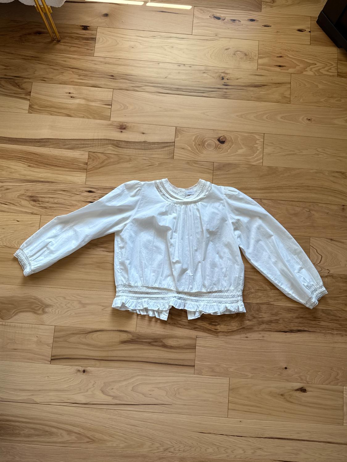 BLOUSE WITH LACE INSERTS - Image 2