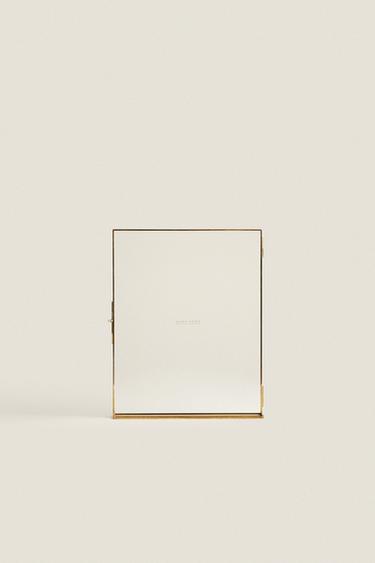 GOLDEN PHOTO FRAME WITH STAND - Golden by Zara - Image 1