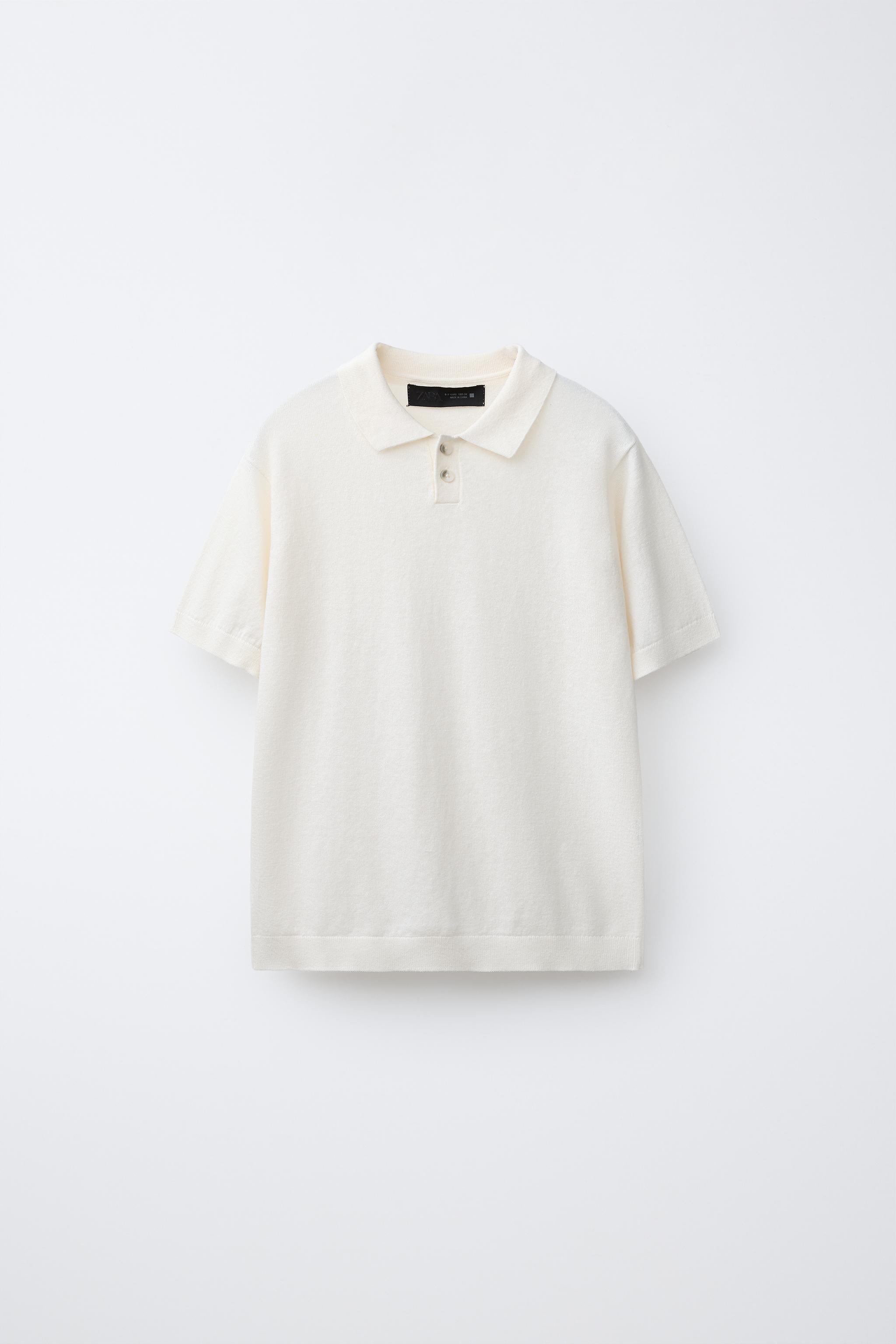 COTTON LINEN BLEND POLO SHIRT