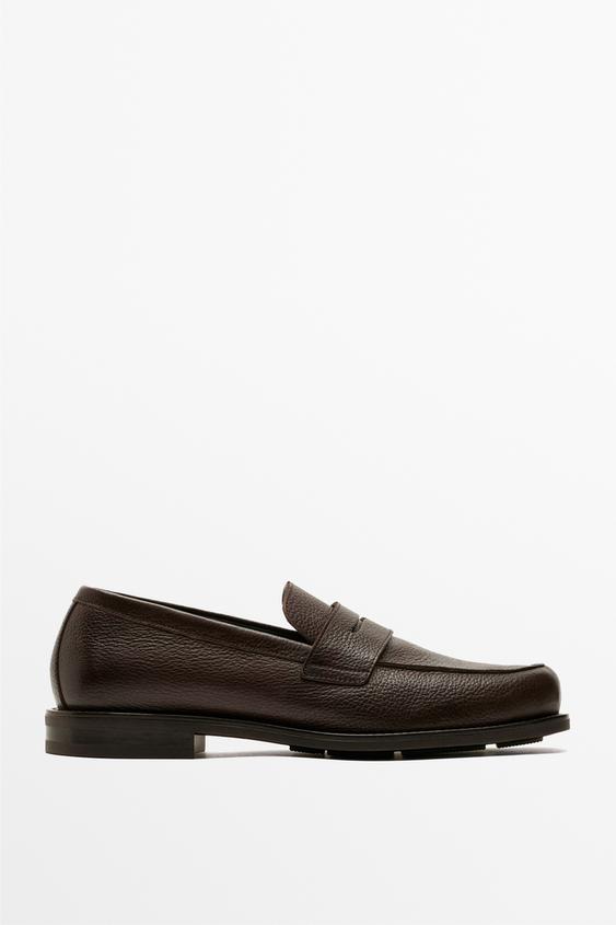 Mocassin en cuir soft - Marron de Zara - Image 0