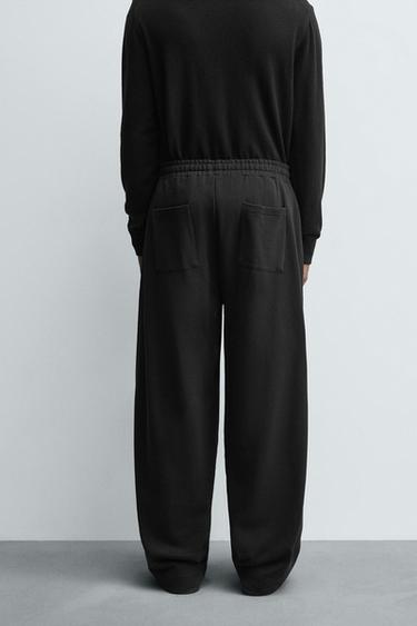 PANTALON BALLON À COUTURES TORSADÉES - Noir de Zara - Image 2