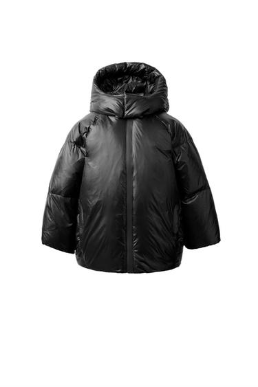 XHUP 50% PENDË DHE 50% PUPLA WATER REPELLENT WIND RESISTANT THERMAL INSULATION - E zezë nga Zara