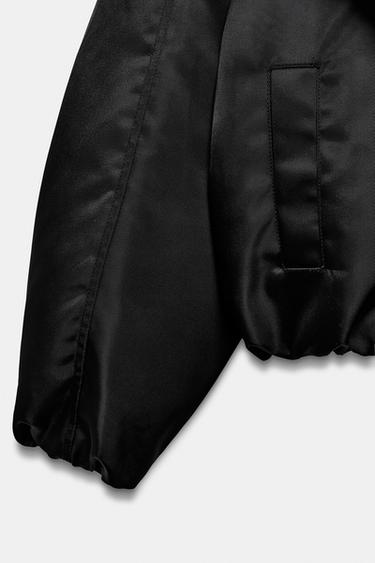 ZW COLLECTION QUILTED BOMBER JACKET - Black by Zara - Image 10