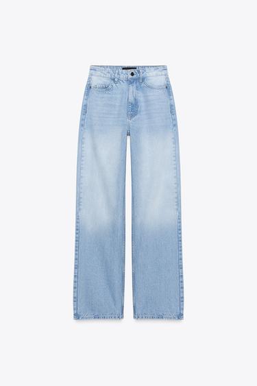JEANS Z.04 FULL LENGTH HIGH-WAIST - Light blue by Zara - Image 6