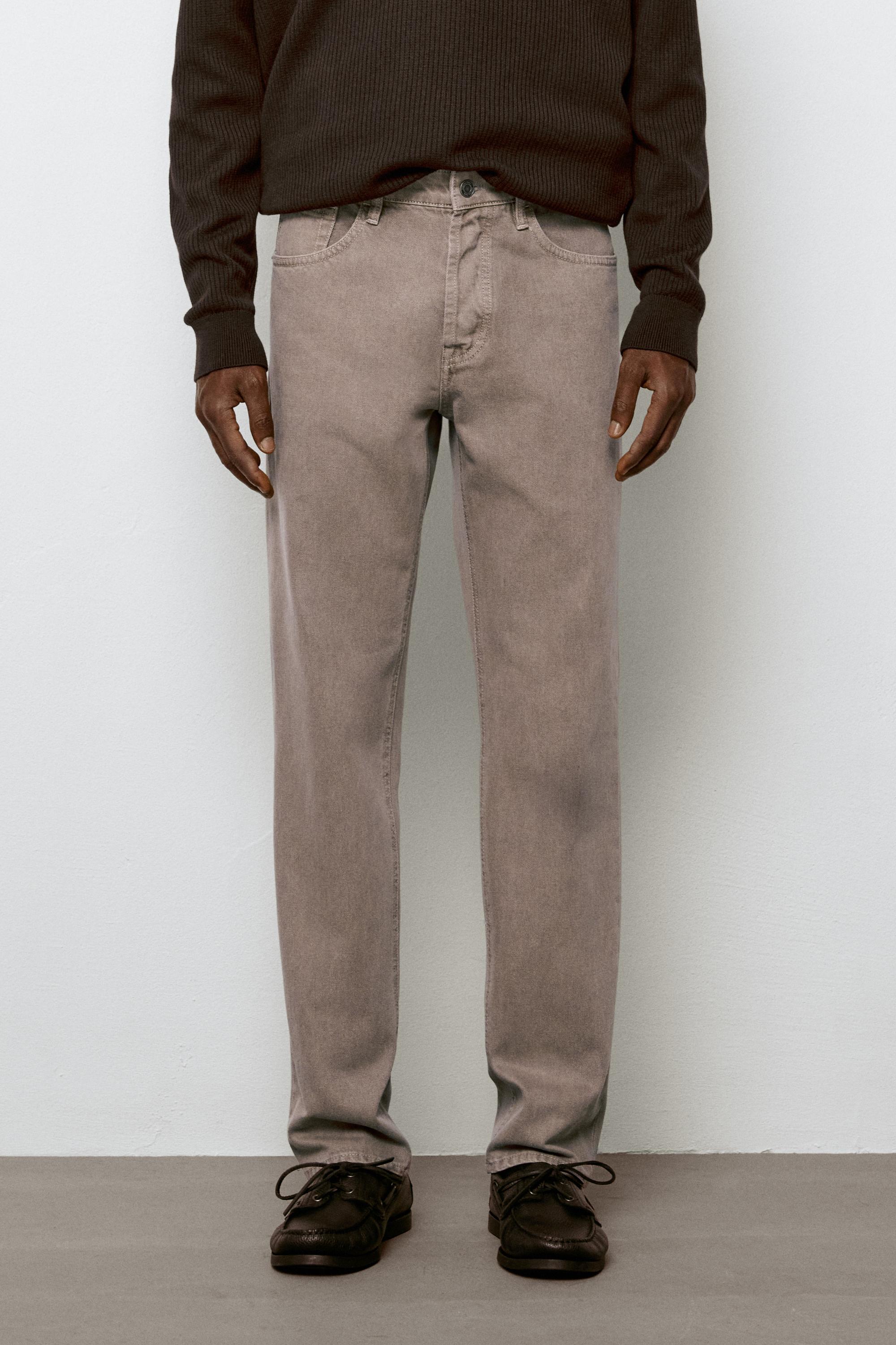 Tapered fit jeans — Mink