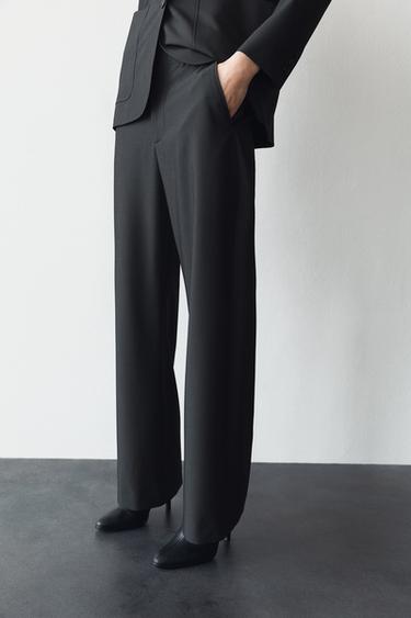 PANTALÓN RECTO ZW COLLECTION - Gris de Zara