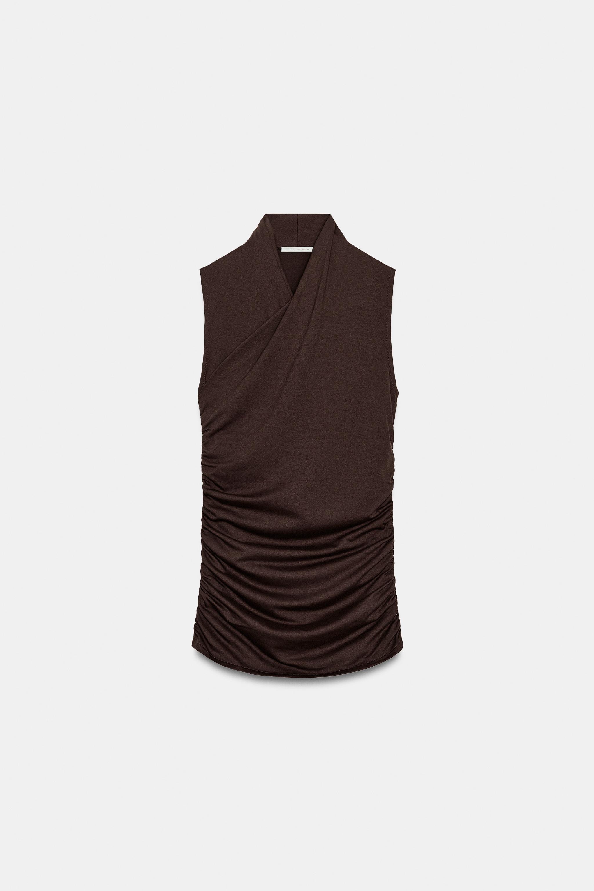 DRAPED RUCHED TOP