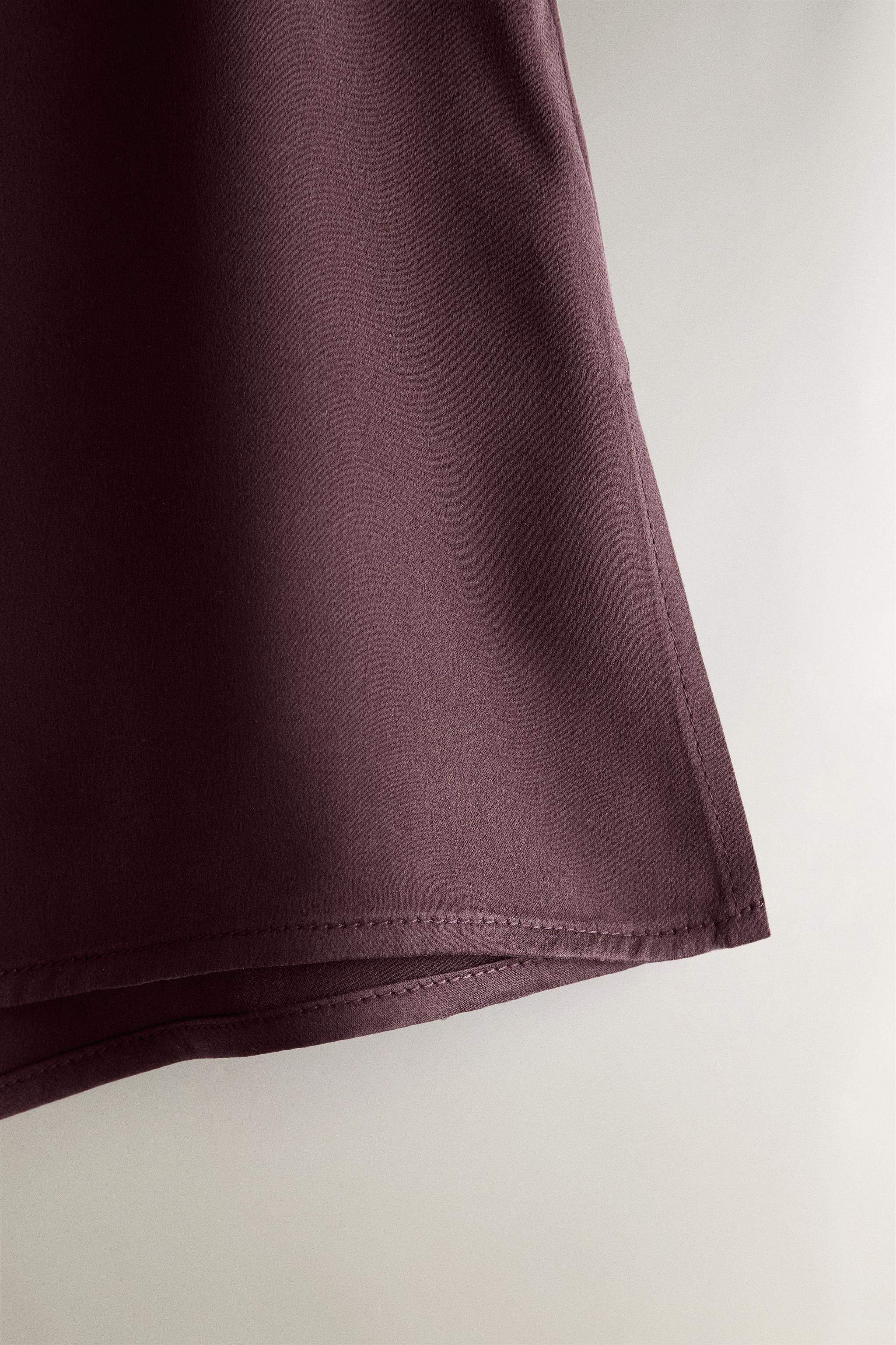 Женские шорты Zara MULBERRY SILK SHORTS — фото 3