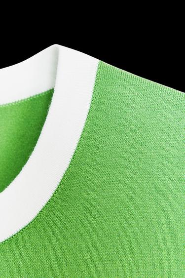 SLEEVELESS KNIT TOP - Green by Zara