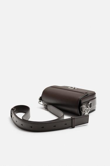 PLAIN CROSSBODY BAG - Brown by Zara - Image 3