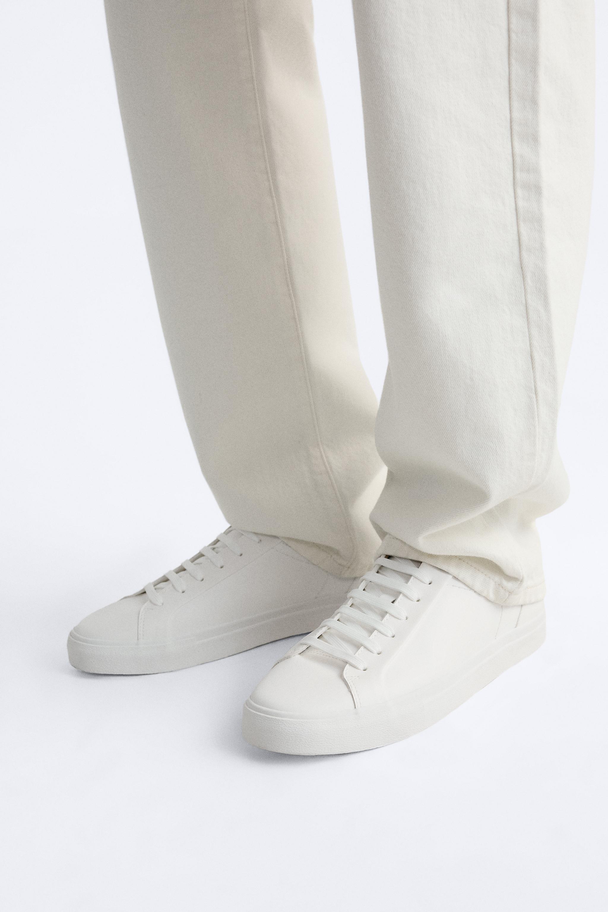 Zara men white on sale shoes