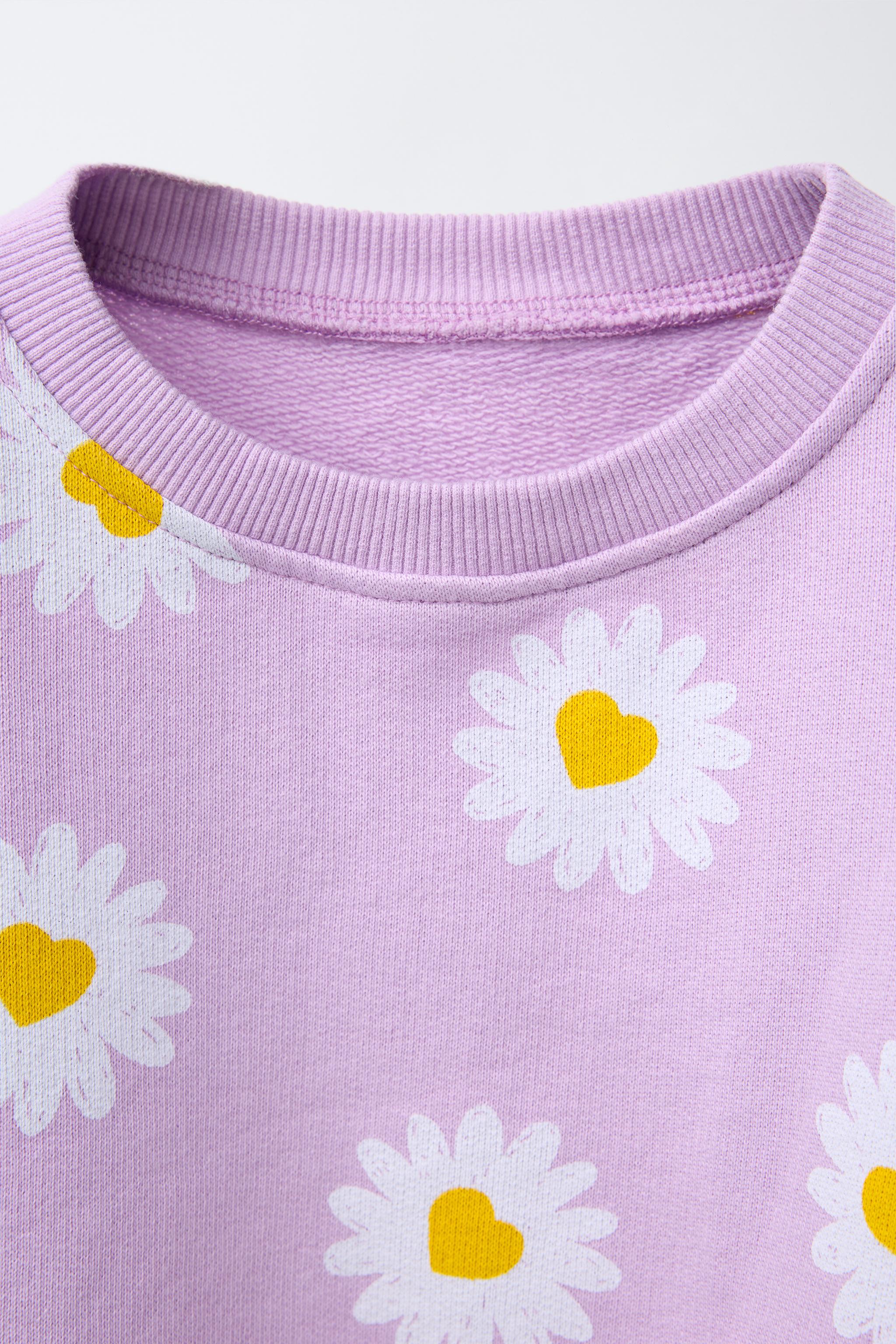 DAISY SWEATSHIRT AND LEGGINGS SET - Mauve | ZARA United States