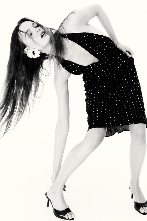 ZW COLLECTION HALTER POLKA DOT DRESS