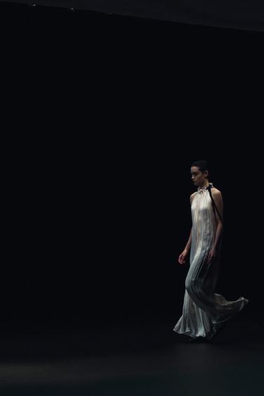 ZW COLLECTION SATIN JUMPSUIT WITH BOW - Ivory by Zara - Image 4