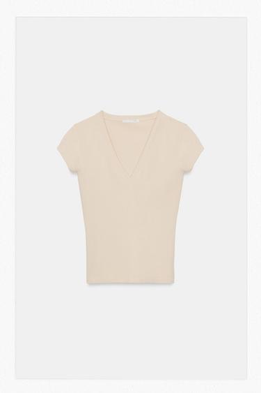 PLAYERA ESCOTE PICO - Piedra de Zara