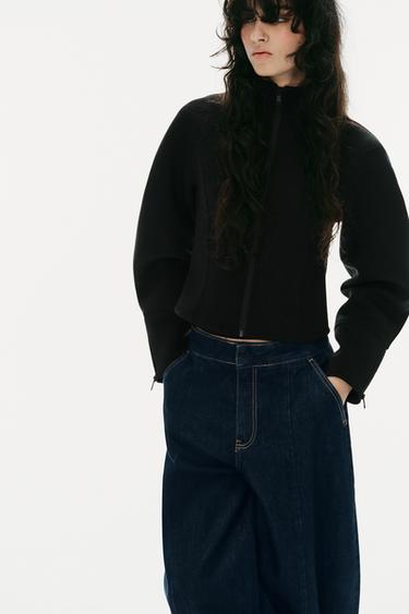 CHAQUETA CREMALLERAS - Negro de Zara
