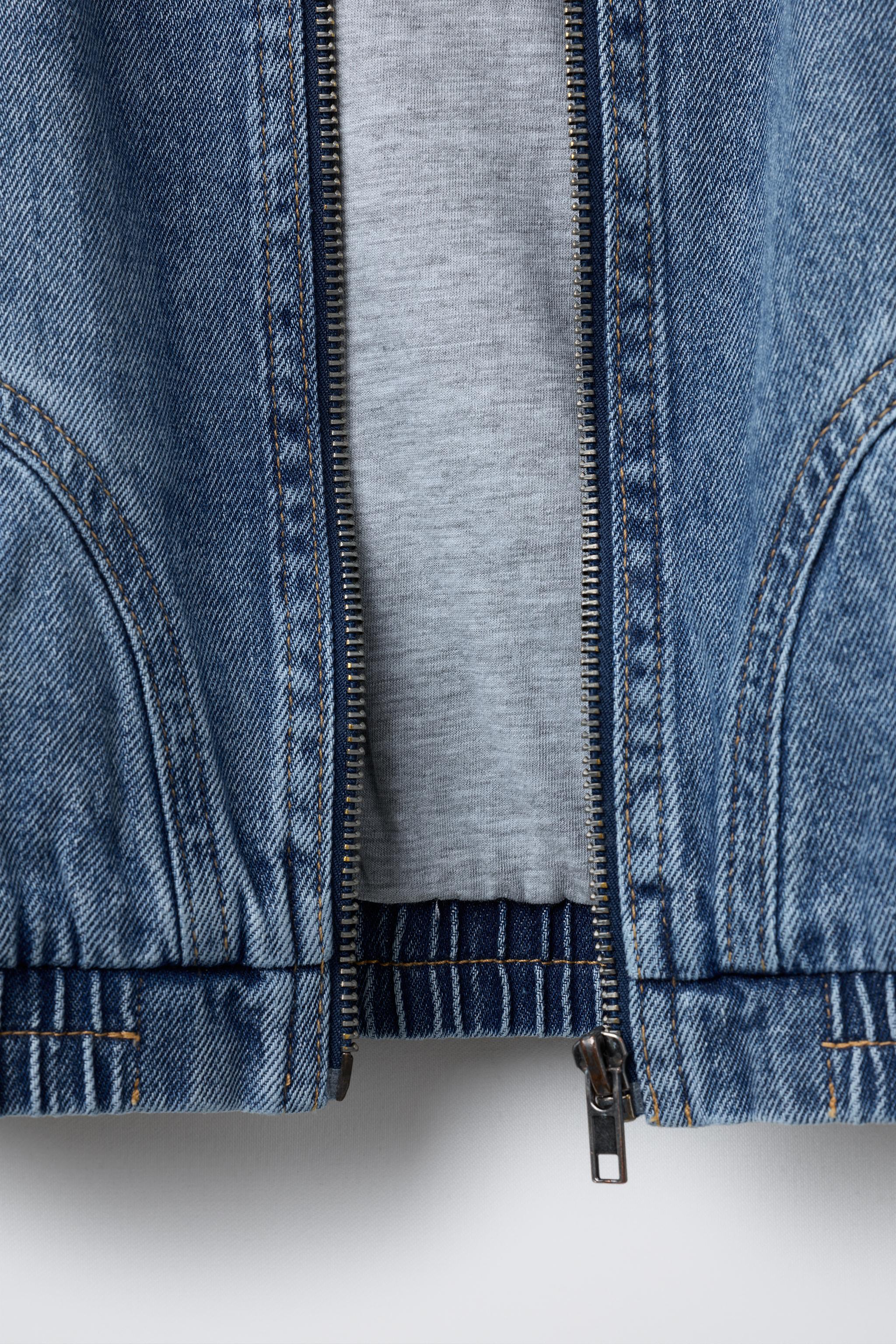 その他 AT DENIM JKT 161 44 BLUE Dark denim jacket Medium blue | Replay Jeans