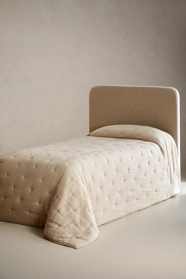 CHILDREN'S MUSLIN QUILT - Beige by Zara - Image 1