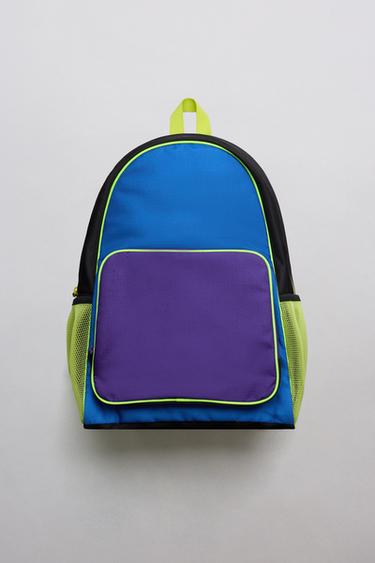 MOCHILA ESCOLAR - Azul de Zara