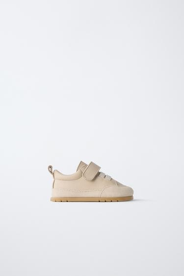 BAREFOOT LEATHER TRAINERS - Sand Brown by Zara - Image 0