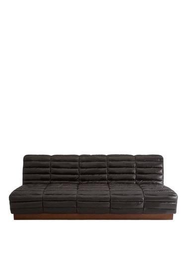 LEATHER SOFA - Brown by Zara